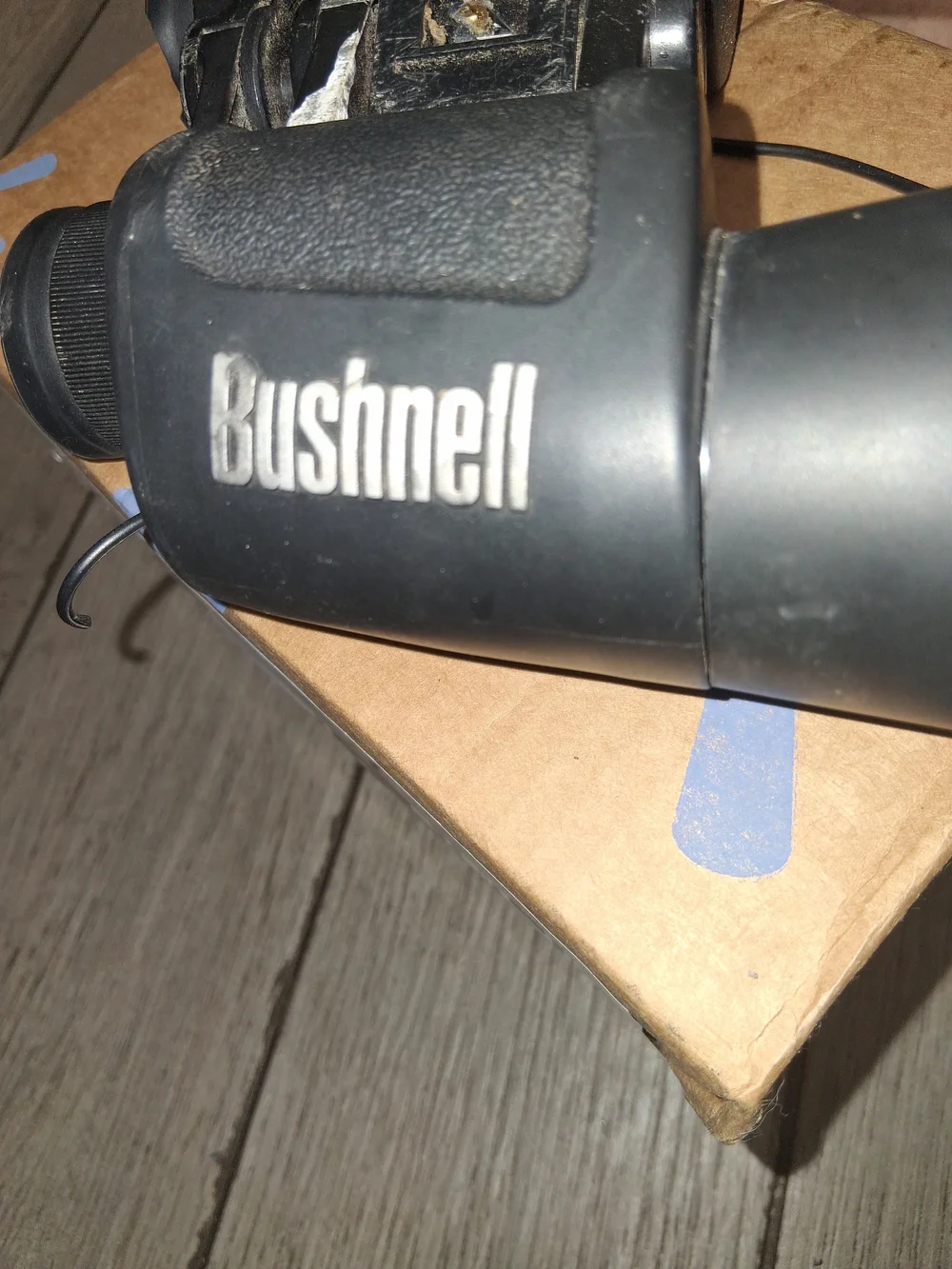 Compact Black Binoculars with Central Focus Wheel